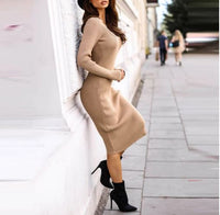 Gemma | Elegant Long-Sleeved Midi Dress