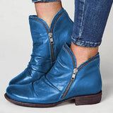 Selena | Women’s Ankle Boots with Double Zipper