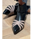 Gloria | Pointed-Toe Geometric Ankle Boots