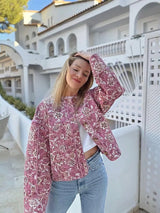 Fiona | Colorful Floral Print Spring Jacket