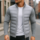 Daniel | Hybrid Winter Jacket with Knit Sleeves and Collar