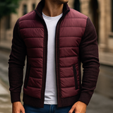 Daniel | Hybrid Winter Jacket with Knit Sleeves and Collar
