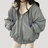 Arabella | Oversized Hooded Bomber Jacket for Women