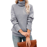 Amelia | Women's Chunky Knit Turtleneck Sweater