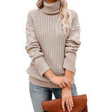 Amelia | Women's Chunky Knit Turtleneck Sweater