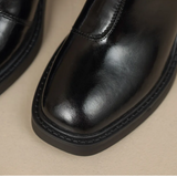 Aria | Women’s Black Ankle Boots with Chunky Block Heel