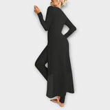 Bella | Casual Knit Dress with Side Slit and Leggings Set