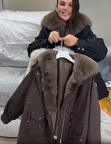 Mirella | Women's Quilted Jacket with Plush Collar
