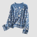 Lavinia | Bohemian Floral Embroidered Cardigan