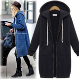 Hadley | Casual Longline Hooded Cardigan with Zip Closure