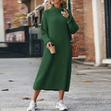 Juliette | Soft Knitted Turtleneck Midi Dress