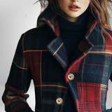 Paige | Classic Checked Wool Jacket for Women