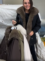 Mirella | Women's Quilted Jacket with Plush Collar
