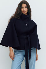 Addison | Women's Elegant Belted Cape Coat