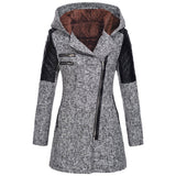 Katrine | Textured Hooded Winter Jacket
