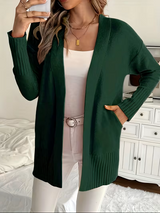 Amelia | Women's Relaxed Open Front Knit Cardigan