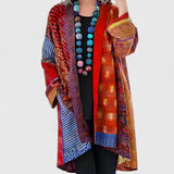 Samantha | Elegant Patterned Open-Front Cardigan
