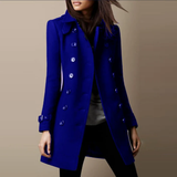 Florence | Double-Breasted Trench Coat with Adjustable Sleeve Tabs