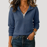Violet | Women's Textured Quarter-Zip Jumper
