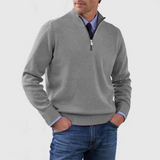 Victor | Quarter-Zip Knit Sweater with Stand Collar