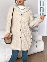 Nora | Cozy Cable-Knit Cardigan with Hood