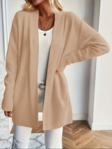 Amelia | Women's Relaxed Open Front Knit Cardigan