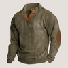 Theresa | Men’s Ribbed Button-Placket Sweater