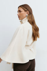 Addison | Women's Elegant Belted Cape Coat