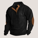 Theresa | Men’s Ribbed Button-Placket Sweater