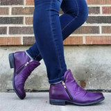 Selena | Women’s Ankle Boots with Double Zipper