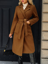 Natalie | Women's Tailored Belted Long Coat