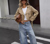 Coco | Cropped Trench Jacket with Classic Lapel Collar