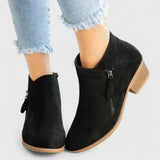 Freya | Sophisticated Ankle Boots with Zipper