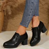 Quinn | Retro Women’s Block-Heel Shoes