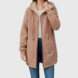 Melina | Warm Hooded Fleece Jacket for Women