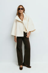 Addison | Women's Elegant Belted Cape Coat