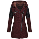 Katrine | Textured Hooded Winter Jacket