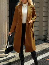 Natalie | Women's Tailored Belted Long Coat