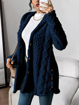 Nora | Cozy Cable-Knit Cardigan with Hood