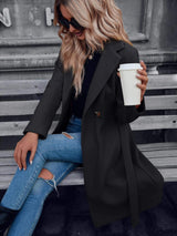Isabella | Women's Belted A-Line Double-Breasted Coat