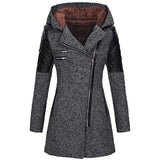 Katrine | Textured Hooded Winter Jacket
