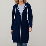 Maya | Cozy Long Zip-Up Hoodie for Women
