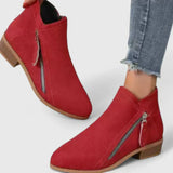 Freya | Sophisticated Ankle Boots with Zipper