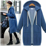 Hadley | Casual Longline Hooded Cardigan with Zip Closure