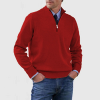 Victor | Quarter-Zip Knit Sweater with Stand Collar