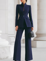 Isabella | Women's Tailored Blazer &amp; Flared Trousers Set