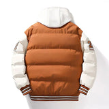 Blaire | Men's Hooded Puffer Jacket with Varsity Details