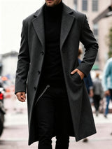 Adrian | Men's Long Trench Coat