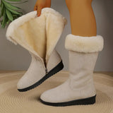 Elara | Women's Winter Boots with Plush Fur Trim & Easy Side Zipper