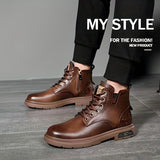 Alaric | Men's High-Top Lace-Up Boots